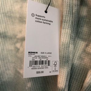 Long sleeved thermal cotton shirt. Tie dyed